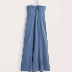 Abercrombie & Fitch Blue Halter Dress